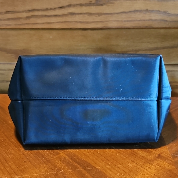 Christian Dior Vintage Gold Logo Black Nylon Makeup Cosmetic Bag - Picture 4 of 16